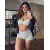 imageYEOREO SoftHue Impact Strappy Halter Bra for Sports Women Workout Padded Gym Yoga BraBeige White