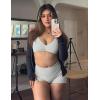 imageYEOREO SoftHue Impact Strappy Halter Bra for Sports Women Workout Padded Gym Yoga BraBeige White