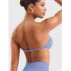 imageYEOREO SoftHue Impact Strappy Halter Bra for Sports Women Workout Padded Gym Yoga BraGraphite