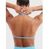 imageYEOREO SoftHue Impact Strappy Halter Bra for Sports Women Workout Padded Gym Yoga BraLight Blue