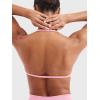 imageYEOREO SoftHue Impact Strappy Halter Bra for Sports Women Workout Padded Gym Yoga BraPink