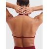 imageYEOREO SoftHue Impact Strappy Halter Bra for Sports Women Workout Padded Gym Yoga BraScarlet