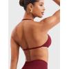 imageYEOREO SoftHue Impact Strappy Halter Bra for Sports Women Workout Padded Gym Yoga BraScarlet