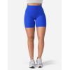 imageYEOREO Womens Biker Shorts 45quot  6quot Workout Gym Shorts Craze High Waist Tummy Control Hidden Scrunch Running YogaBlue
