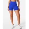 imageYEOREO Womens Biker Shorts 45quot  6quot Workout Gym Shorts Craze High Waist Tummy Control Hidden Scrunch Running YogaBlue