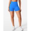 imageYEOREO Womens Biker Shorts 45quot  6quot Workout Gym Shorts Craze High Waist Tummy Control Hidden Scrunch Running YogaClassic Blue