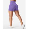 imageYEOREO Womens Biker Shorts 45quot  6quot Workout Gym Shorts Craze High Waist Tummy Control Hidden Scrunch Running YogaDahlia Purple