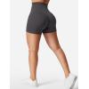 imageYEOREO Womens Biker Shorts 45quot  6quot Workout Gym Shorts Craze High Waist Tummy Control Hidden Scrunch Running YogaDark Grey