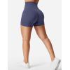 imageYEOREO Womens Biker Shorts 45quot  6quot Workout Gym Shorts Craze High Waist Tummy Control Hidden Scrunch Running YogaDeep Cobalt