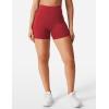 imageYEOREO Womens Biker Shorts 45quot  6quot Workout Gym Shorts Craze High Waist Tummy Control Hidden Scrunch Running YogaJujube Red