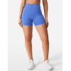 imageYEOREO Womens Biker Shorts 45quot  6quot Workout Gym Shorts Craze High Waist Tummy Control Hidden Scrunch Running YogaMarine Blue