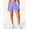 imageYEOREO Womens Biker Shorts 45quot  6quot Workout Gym Shorts Craze High Waist Tummy Control Hidden Scrunch Running YogaPeriwinkle