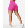 imageYEOREO Womens Biker Shorts 45quot  6quot Workout Gym Shorts Craze High Waist Tummy Control Hidden Scrunch Running YogaRose Red
