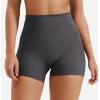 imageYEOREO Womens Biker Shorts with Pockets Workout Gym Shorts NAS High Waist Tummy Control Running Yoga ShortsDark Grey