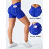 imageYEOREO Workout Shorts with Pockets for Women V Back Scrunch High Waisted Shorts Charm Gym Yoga Biker ShortsRoyal Blue