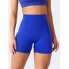 imageYEOREO Workout Shorts with Pockets for Women V Back Scrunch High Waisted Shorts Charm Gym Yoga Biker ShortsRoyal Blue