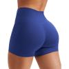 imageYEOREO Womens Biker Shorts with Pockets Workout Gym Shorts NAS High Waist Tummy Control Running Yoga ShortsBlue