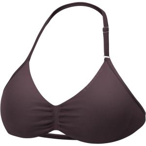 imageYEOREO SoftHue Impact Strappy Halter Bra for Sports Women Workout Padded Gym Yoga BraCoffee