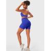 imageYEOREO Gym Workout Shorts Women Camili High Waisted 5quot Without Scrunch Butt Tummy Control Seamless Yoga ShortsDark Blue