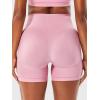 imageYEOREO Gym Workout Shorts Women Camili High Waisted 5quot Without Scrunch Butt Tummy Control Seamless Yoga ShortsPink