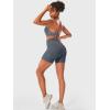 imageYEOREO Gym Workout Shorts Women Camili High Waisted 5quot Without Scrunch Butt Tummy Control Seamless Yoga ShortsStorm Grey