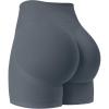 imageYEOREO Gym Workout Shorts Women Camili High Waisted 5quot Without Scrunch Butt Tummy Control Seamless Yoga ShortsStorm Grey