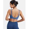 imageYEOREO Sports Bras for Women Xena Bra Maximum Support HighImpact Workout Gym Running Supportive Padded BrasGrey Blue
