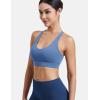 imageYEOREO Sports Bras for Women Xena Bra Maximum Support HighImpact Workout Gym Running Supportive Padded BrasGrey Blue