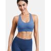 imageYEOREO Sports Bras for Women Xena Bra Maximum Support HighImpact Workout Gym Running Supportive Padded BrasGrey Blue