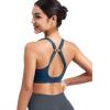 imageYEOREO Sports Bras for Women Xena Bra Maximum Support HighImpact Workout Gym Running Supportive Padded BrasNavy Blue