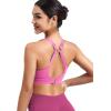 imageYEOREO Sports Bras for Women Xena Bra Maximum Support HighImpact Workout Gym Running Supportive Padded BrasPink