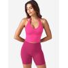 imageYEOREO Womens Halter Crop Top V Neck Workout Going Out Tank Top Hazel Padded Sleeveless Backless Trendy Summer CamisoleRose