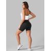 imageYEOREO Womens Halter Crop Top V Neck Workout Going Out Tank Top Hazel Padded Sleeveless Backless Trendy Summer CamisoleWhite