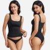 imageYEOREO Womens Square Neck Tank Top Crisssy Double Lined Slim Fit Sleeveless Workout Gym T Shirts Casual Basic TopBlack