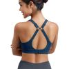 imageYEOREO Sports Bras for Women Xena Bra Maximum Support HighImpact Workout Gym Running Supportive Padded BrasNavy Blue