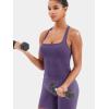imageYEOREO Esteile Workout Tank Tops for Women Square Neck Sleeveless Camisole Tops Seamless Racerback Gym Athletic Yoga ShirtsGrape Purple