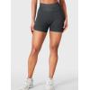 imageYEOREO Impact Biker Shorts for Women with Pockets Bridgie Cargo High Waist Seamless Faux Denim Workout Gym ShortsBlack