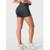 imageYEOREO Impact Biker Shorts for Women with Pockets Bridgie Cargo High Waist Seamless Faux Denim Workout Gym ShortsBlack