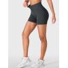 imageYEOREO Impact Biker Shorts for Women with Pockets Bridgie Cargo High Waist Seamless Faux Denim Workout Gym ShortsBlack