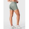 imageYEOREO Impact Biker Shorts for Women with Pockets Bridgie Cargo High Waist Seamless Faux Denim Workout Gym ShortsKhaki