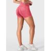 imageYEOREO Impact Biker Shorts for Women with Pockets Bridgie Cargo High Waist Seamless Faux Denim Workout Gym ShortsTile Red