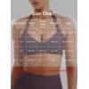 imageYEOREO Women Halter Sports Bra Light Support V Neck Padded Strappy Open Back Workout Gym TopsDeep Berry