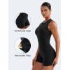 imageYEOREO Backless Workout Jumpsuits Women One Piece Sleeveless Jumpsuit with Pads Tessia Scrunch Butt Yoga RomperBlack