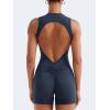 imageYEOREO Backless Workout Jumpsuits Women One Piece Sleeveless Jumpsuit with Pads Tessia Scrunch Butt Yoga RomperNavy