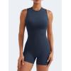 imageYEOREO Backless Workout Jumpsuits Women One Piece Sleeveless Jumpsuit with Pads Tessia Scrunch Butt Yoga RomperNavy