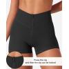 imageYEOREO CoreFlex Cargo Pocket Workout Shorts for Women Scrunch Zipper 36quot High Waisted Yoga Gym ShortsBlack
