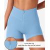 imageYEOREO CoreFlex Cargo Pocket Workout Shorts for Women Scrunch Zipper 36quot High Waisted Yoga Gym ShortsBlue
