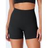 imageYEOREO CoreFlex Scrunch Workout Shorts with Pockets for Women 45quot High Waisted Cargo Gym Biker Shorts Tummy Control YogaBlack