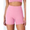 imageYEOREO CoreFlex Scrunch Workout Shorts with Pockets for Women 45quot High Waisted Cargo Gym Biker Shorts Tummy Control YogaBubblegum Pink