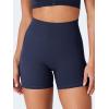 imageYEOREO CoreFlex Scrunch Workout Shorts with Pockets for Women 45quot High Waisted Cargo Gym Biker Shorts Tummy Control YogaNavy